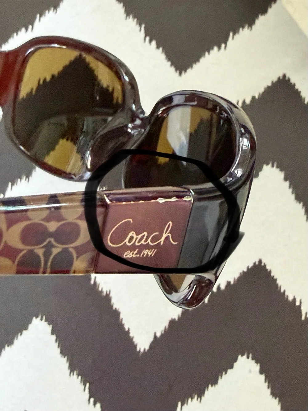 Coach S3002 Signature Brown Tortoise Gradient Lens Women's Sunglasses